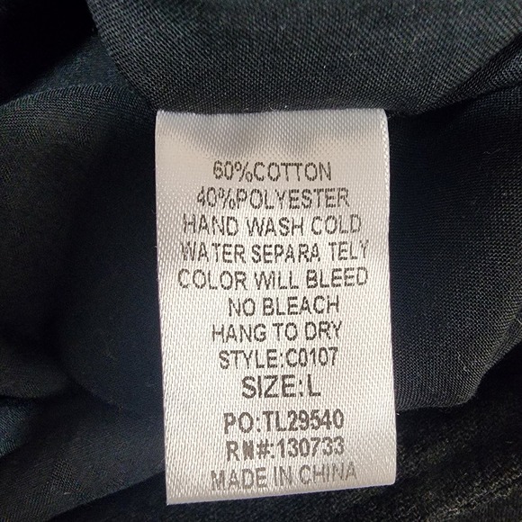 Umgee embroidered bird and flower boho mini skirt fully lined woman's size large - Picture 11 of 13